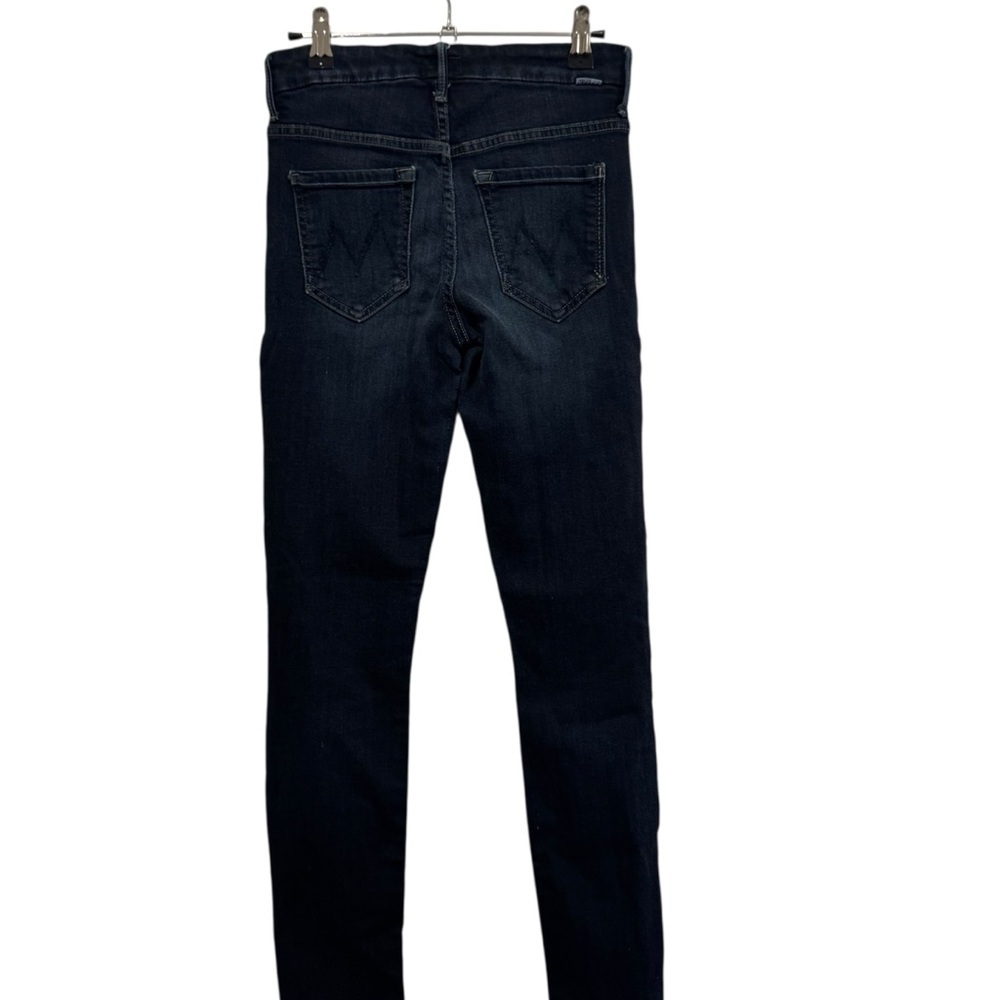 MOTHER Blue Skinny Jeans High-Rise Stretch size 25